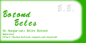 botond beles business card